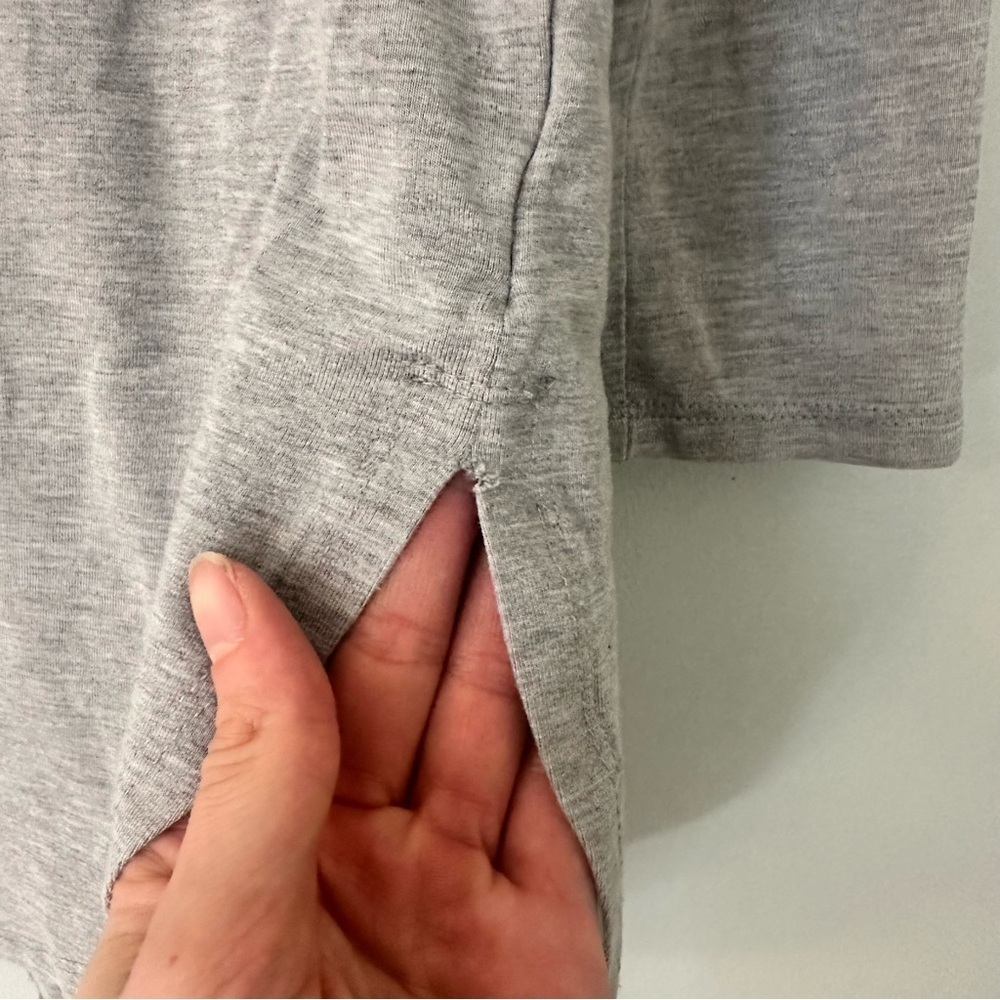 J. Jill Luxe Supima Tunic Shirt Gray Size Small - Picture 4 of 11